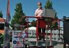 GertJan Donker van Frutec in actie op de Fruitbuggy